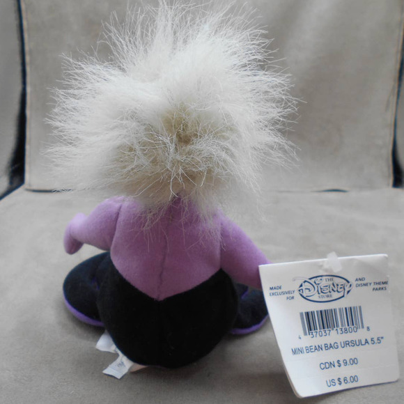 Little Mermaid Ursula the Sea Witch w/Tag Disney Store Mini Bean Bag - Picture 3 of 5